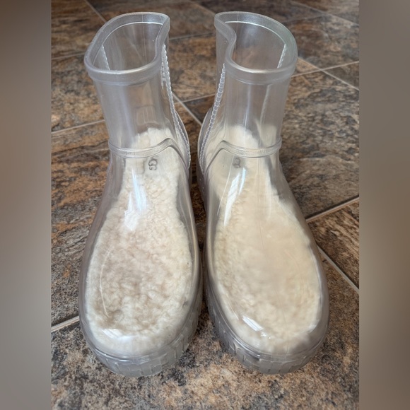 UGG Drizlita Clear Waterproof Rain Boots- Women’s Size 8 - Picture 1 of 11